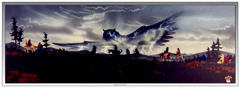 Between 1838 and 1839, about 18,000 Cherokees were forced to walk the Trail of Tears.  The Spirit of the Owl swept down from the Nightland taking the lives of over 4,000 weak, sick and frail; leaving behind the strong to rebuild the Cherokee Nation in the new lands of the West.